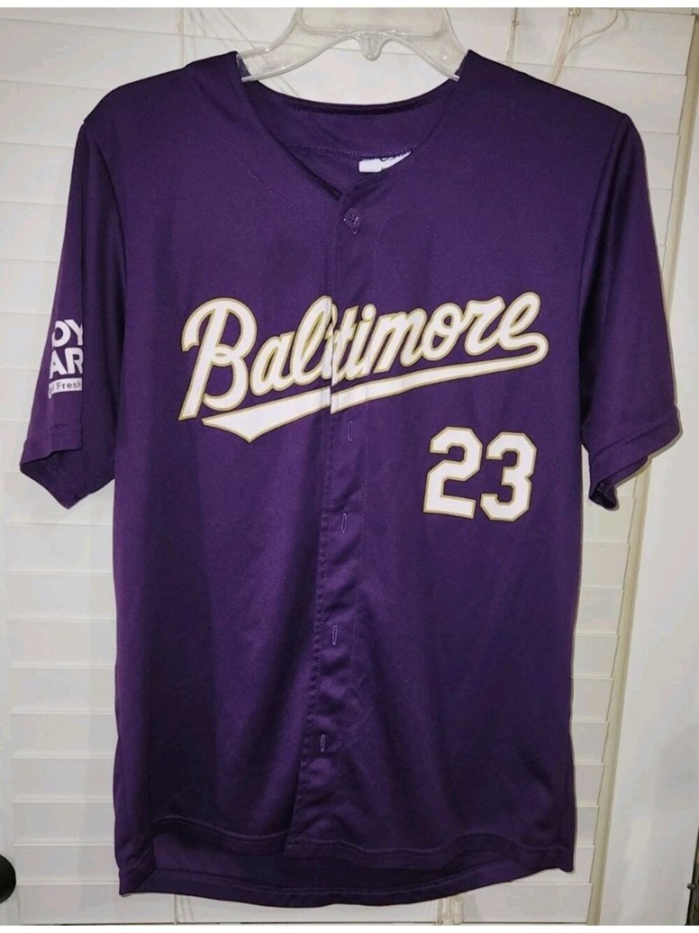 BALTIMORE ORIOLES SGA 6/24/23  Baseball Jersey #23 Adult MEDIUM ravens purple